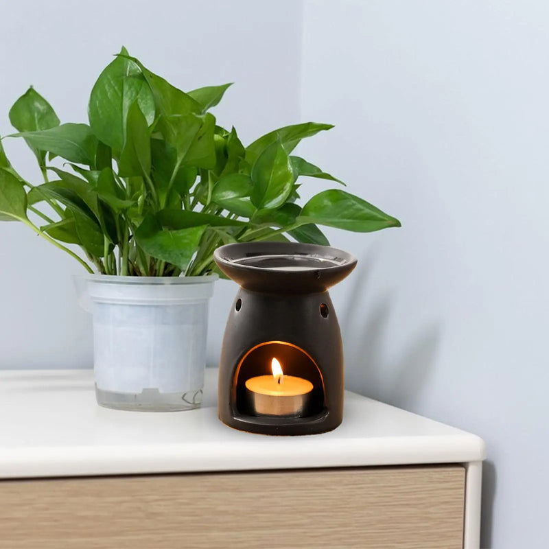 Ceramic Tealight Holder & Essential Oil Burner – Candle Warmer for Home & Office Decor