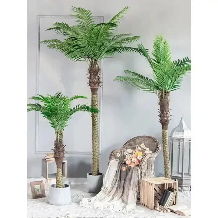 Large Artificial Coconut Tree Fake Palm for Outdoor Indoor Decor Hawaiian Simulation Plant