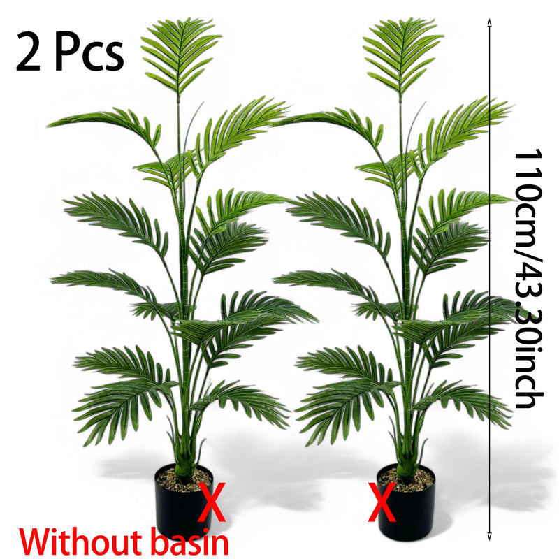 Large Artificial Palm Plant15Leaf - Perfect choice for home and office decoration,Indoor and outdoor use,Not including the basin