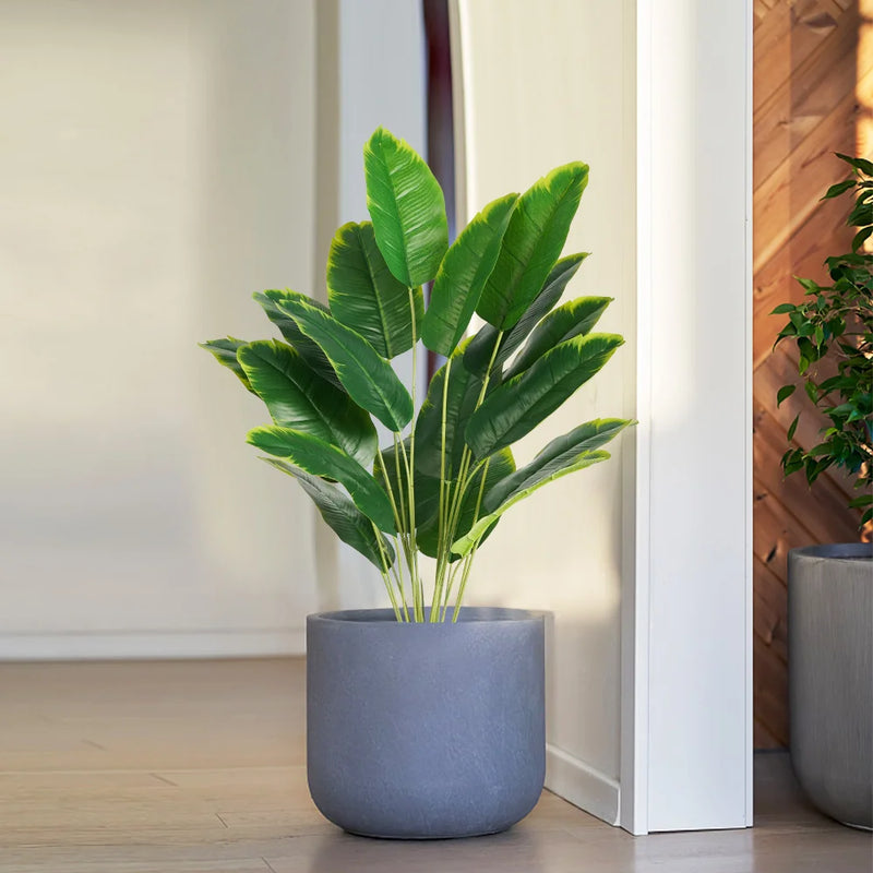 1pc Artificial Plants Large Tropical Palm Tree Fake Banana Plants Leaves Real Touch Plastic Monstera Simulated Plant for Home