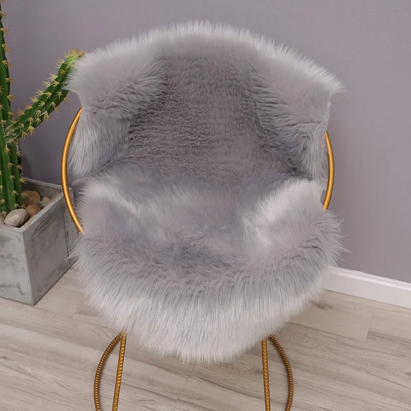 Fur Faux Sheepskin Soft Carpet Living Room Area Rugs Bedroom Bedside Furry Decoration Fluffy Imitation Wool Chair Sofa Cushion