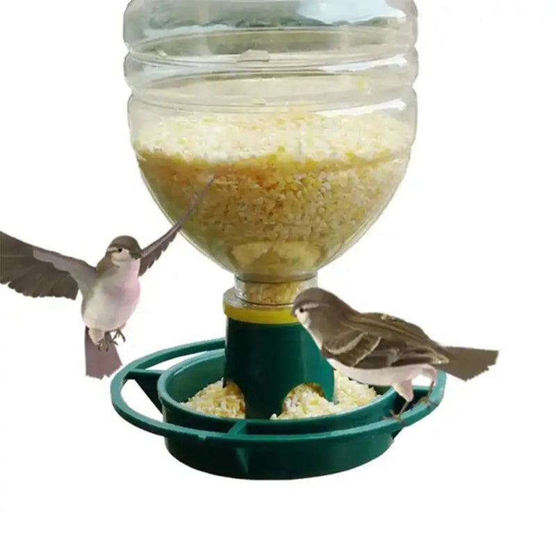 Recycle Empty Soda Bottle Top Bird Feeder Outdoors, Garden, Balcony, Hanging Feed Tray, Yard Garden Decor