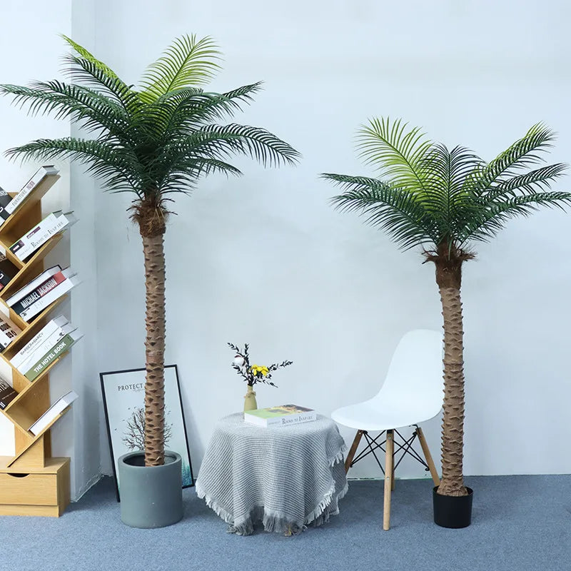 Large Artificial Coconut Tree Fake Palm for Outdoor Indoor Decor Hawaiian Simulation Plant