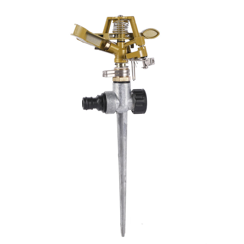 1/2"Male Thread Rotating Rocker Sprinkler Adjustable Impact Sprinkler Lawn Garden Park Orchard Field Irrigation Watering Nozzle