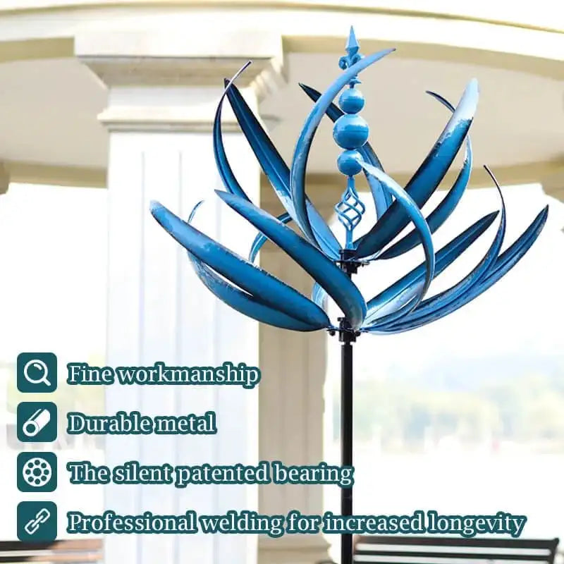 Wind Spinner, Metal Windmill, 3D Wind Powered Kinetic Sculpture, Lawn Metal Wind Spinners Yard and Garden Decor