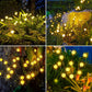 Solar LED Lights Garden Firework Warm Lights Outdoor 6/8 LEDs Waterproof Firefly Lawn Lamps  Patio Pathway Decoration