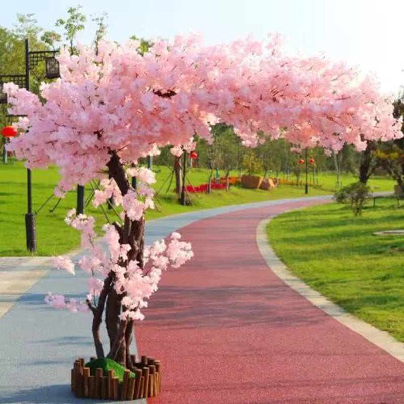 Artificial Cherry Tree for Wedding Party Decoration, Fake Peach Tree, Hotel Stage, Home and Garden Decoration