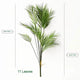 120cm Large Artificial Palm Fake Plants Branch Real Touch Palm Leaves Tropical Plants Branches for Home Office Indoor Decoration