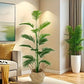 Large Artificial Palm Plant15Leaf - Perfect choice for home and office decoration，Indoor and outdoor use，Not including the basin