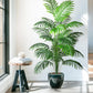 53-123cm  Artificial Palm Tree Tropical Fake Plant Green Plastic Palm Leaf Branches Suitable for Home Garden Decoration