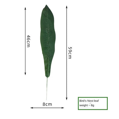 10PCS Palm Artificial Plants Leaves Decorations Faux Large Tropical Palm Leaves for Home Kitchen Party Flowers Wedding Decor