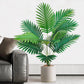 68-120cm Large Artificial Palm Tree Tropical Fake Plant Green Plastic Palm Leaf Branches Suitable for Home Garden Decoration