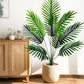 53-123cm  Artificial Palm Tree Tropical Fake Plant Green Plastic Palm Leaf Branches Suitable for Home Garden Decoration