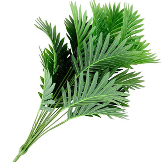 Artificial Areca Palm Tree Fake Plants Palm Leaf for Home Room Decor Tropical Leaves Greenery Family Office Indoor Outside Decor
