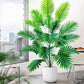 53-123cm  Artificial Palm Tree Tropical Fake Plant Green Plastic Palm Leaf Branches Suitable for Home Garden Decoration