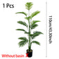 Large Artificial Palm Plant15Leaf - Perfect choice for home and office decoration，Indoor and outdoor use，Not including the basin