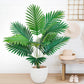 68-120cm Large Artificial Palm Tree Tropical Fake Plant Green Plastic Palm Leaf Branches Suitable for Home Garden Decoration