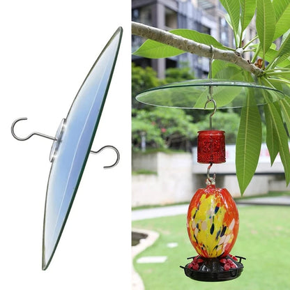 Outdoor Bird Feeders Rain Cover Weatherproof Rain Guard Clear Dome Cover Umbrella Squirrels Baffles for Hummingbirds