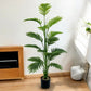 Large Artificial Palm Plant15Leaf - Perfect choice for home and office decoration，Indoor and outdoor use，Not including the basin