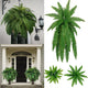 Large realistic simulated plants Faux Ferns Outdoor Planter Large UV Resistants Lifelike Artificial Fern artificial tree decor