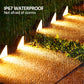 Outdoor Solar Step Lights, Warm White ,Waterproof, Auto On, for Patio, Yard, Driveway, Porch Decoration
