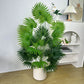 55-110CM Artificial Palm Plant Branch Faux Plant Monstera large leaf Ornament indoor fake Plant for Home Office Room Decoration