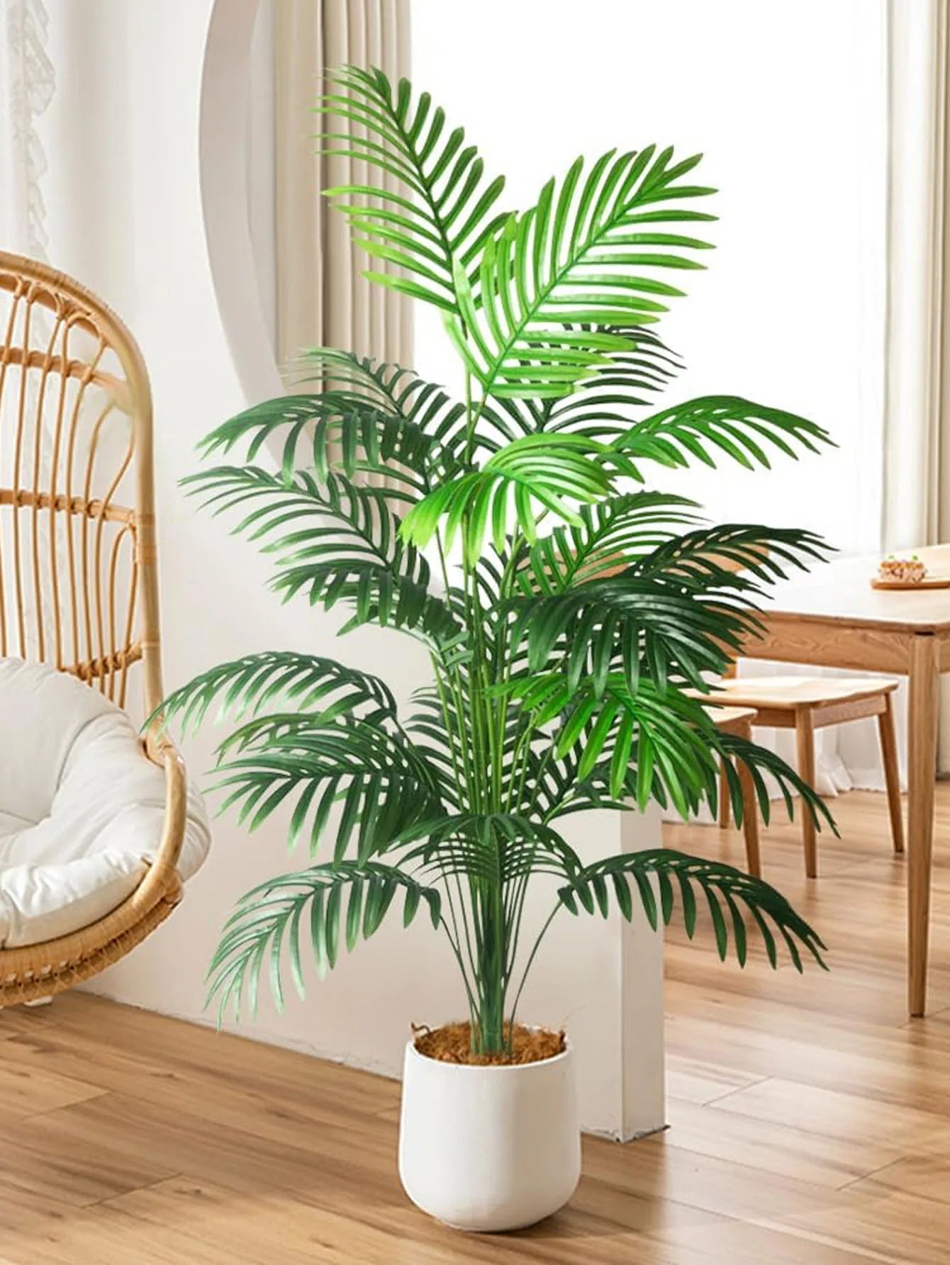 1pc Large Artificial Palm Plants Leaves Faux Fake Tropical Large Palm Tree Imitation Leaf Home Floor Decoration 70-120cm