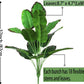 32" Artificial Bird of Paradise Plants 18 Leaves Faux Banana Tree Tropical Turtle Large Palm Leaf Fern Bushes Shrubs