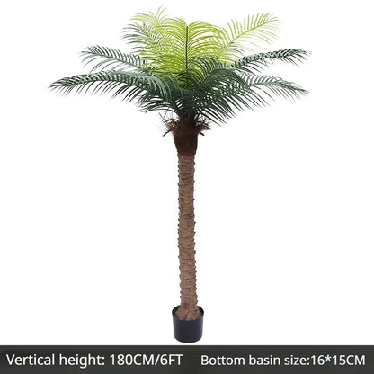 Large Artificial Coconut Tree Fake Palm for Outdoor Indoor Decor Hawaiian Simulation Plant