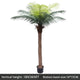 Large Artificial Coconut Tree Fake Palm for Outdoor Indoor Decor Hawaiian Simulation Plant
