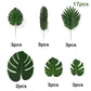 Artificial Tropical Palm Leaves Safari Jungle Decorations Hawaiian Luau Party Leaf Home Table Decor Wedding Birthday Fake Plants