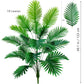 68-120cm Large Artificial Palm Tree Tropical Fake Plant Green Plastic Palm Leaf Branches Suitable for Home Garden Decoration