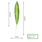 10PCS Palm Artificial Plants Leaves Decorations Faux Large Tropical Palm Leaves for Home Kitchen Party Flowers Wedding Decor
