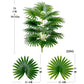 Large Size Artificial Palm Tree Plants Green Leaf Simulated Bonsai Potted Decoration Floor Home Garden Office Patry Decor Ornament
