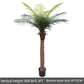 Large Artificial Coconut Tree Fake Palm for Outdoor Indoor Decor Hawaiian Simulation Plant