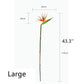 Large Bird of Paradise Artificial Tropical Flower Faux Heaven Bird Plant for Home Office Garden Decor Flower Arrangement