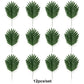 Artificial Tropical Palm Leaves Safari Jungle Decorations Hawaiian Luau Party Leaf Home Table Decor Wedding Birthday Fake Plants