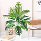 68-120cm Large Artificial Palm Tree Tropical Fake Plant Green Plastic Palm Leaf Branches Suitable for Home Garden Decoration