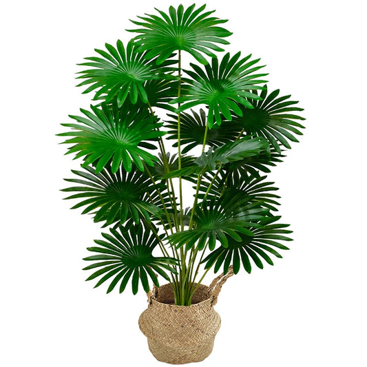 Artificial Tropical Tung Palm Tree large Floor Standing / Nordic Style Green Fake Plant Home Garden Decoration