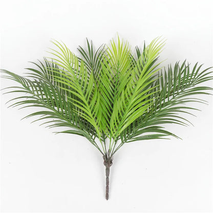 52cm 9Leaves Artificial Tropical Plants Fake Palm Plant Branch Green Leaves For Home Garden Office Jungle Carnival Decoration 52