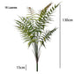 120cm Large Artificial Palm Fake Plants Branch Real Touch Palm Leaves Tropical Plants Branches for Home Office Indoor Decoration
