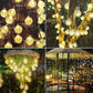 Solar-Powered Bubble Ball LED String Lights – Waterproof Outdoor Garden Decor