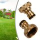 Brass Faucet Hose Connector – Quick Connect Adapter for 1/2 & 3/4 Garden Watering