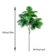35-150cm Large Artificial Palm Tree Tropical Plants Green Plastic Palm Leafs Fake Banyan Tree for Home Garden Shop Party Decor