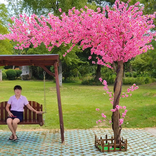 Artificial Peach Tree for Christmas, Simulation Cherry Tree, Outdoor Garden, Large Wishing Peach Tree, Wedding Center Decoration