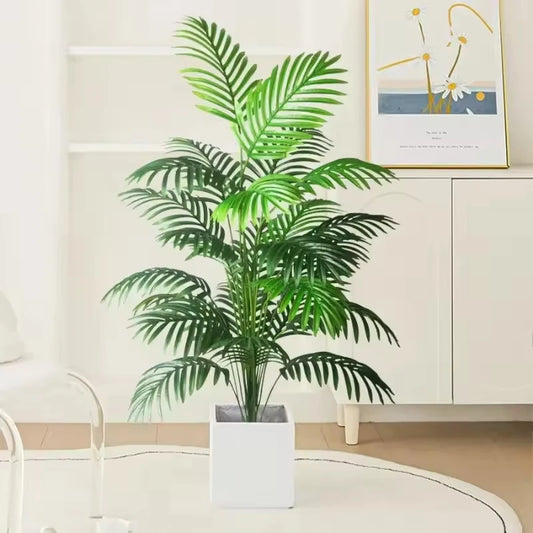 82cm Artificial Palm Tree Scattered Sunflower Tropical Fake Plant Palm Leaves Large Monster Branches Home Garden Decoration