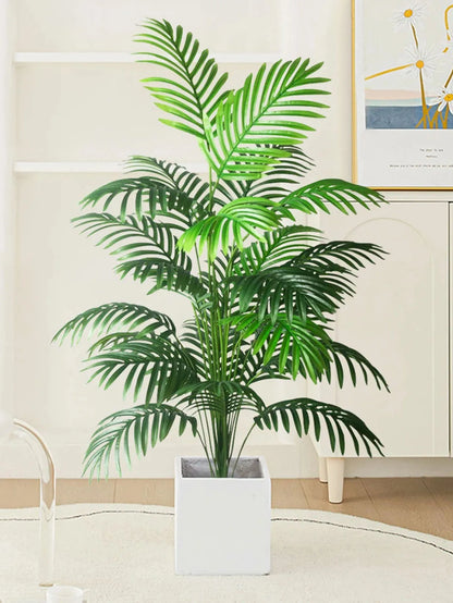 1pc Large Artificial Palm Plants Leaves Faux Fake Tropical Large Palm Tree Imitation Leaf Home Floor Decoration 70-120cm