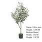 Large Olive Tree Artificial Plant Fake Olive Tree with Pot 60cm-240cm Tropical Silk Tree for Home Office Shop Party Decoration