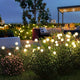 Solar LED Lights Garden Firework Warm Lights Outdoor 6/8 LEDs Waterproof Firefly Lawn Lamps  Patio Pathway Decoration