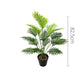 Large Artificial Palm Tree Tall Fake Plants Tropical Monstera Branch Green Plastic Leaves For Home Garden Outdoor Decor